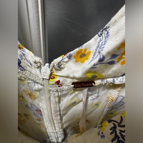 NWT Free People It Takes Two Wrap Dress in Ivory Combo - Picture 10 of 15